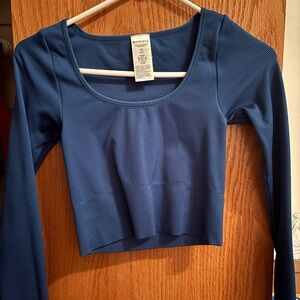 blue athleta long sleeve